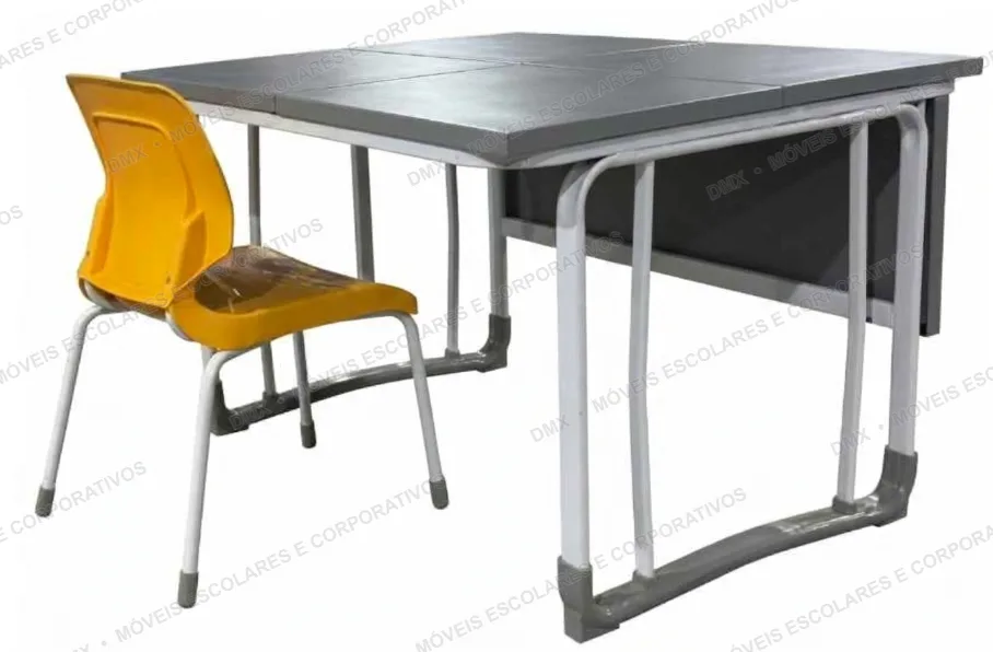 Conjunto Professor 1200x1000mm e Cadeira Empilhável